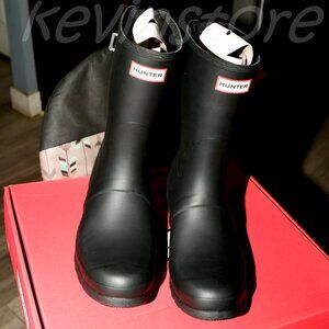 Hunter‎ Women's Original Short Back Adjustable Rain Boot< black